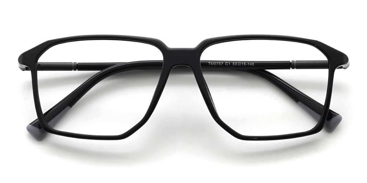 Black Loring - Rectangle Glasses