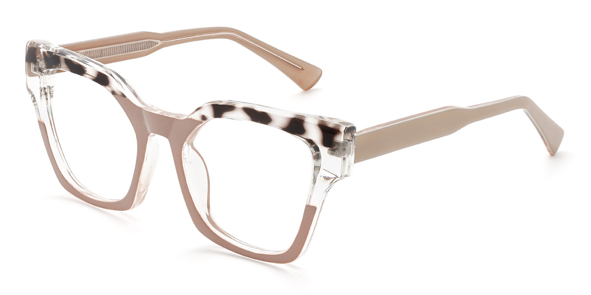 Nude Pink Tortoiseshell Johanna - Square Glasses