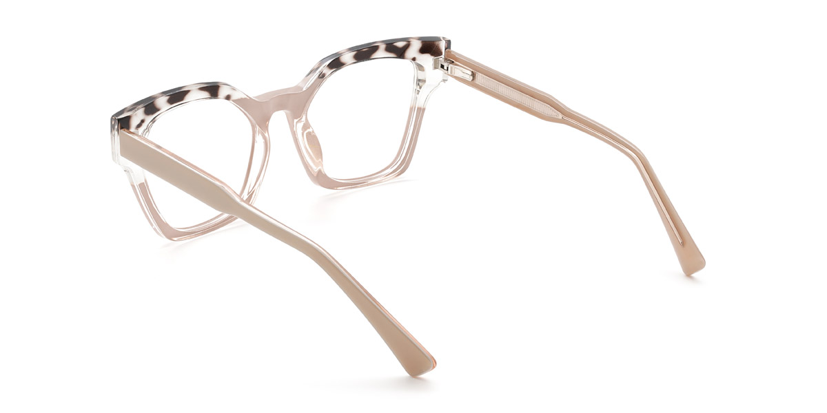 Nude Pink Tortoiseshell Johanna - Square Glasses