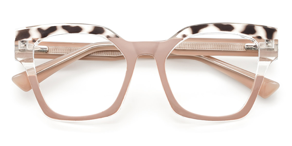 Nude Pink Tortoiseshell Johanna - Square Glasses