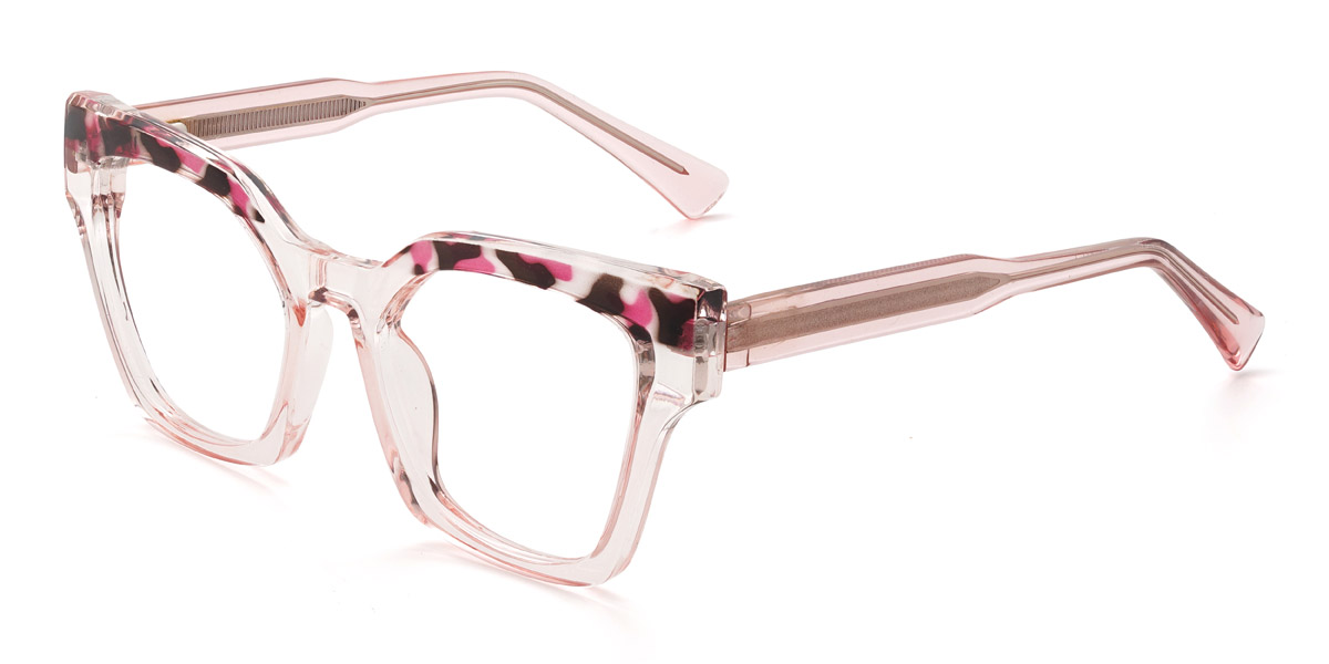 Pink Tortoiseshell Pink Johanna - Square Glasses