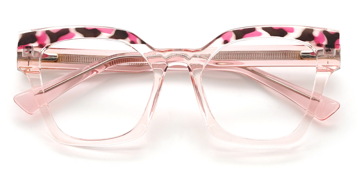 Pink Tortoiseshell Pink Johanna - Square Glasses