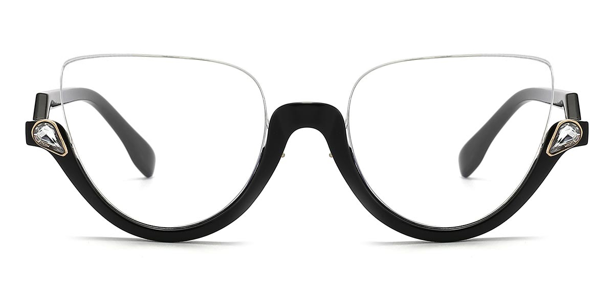 Black Mozana Glasses - Cat Eye Glasses