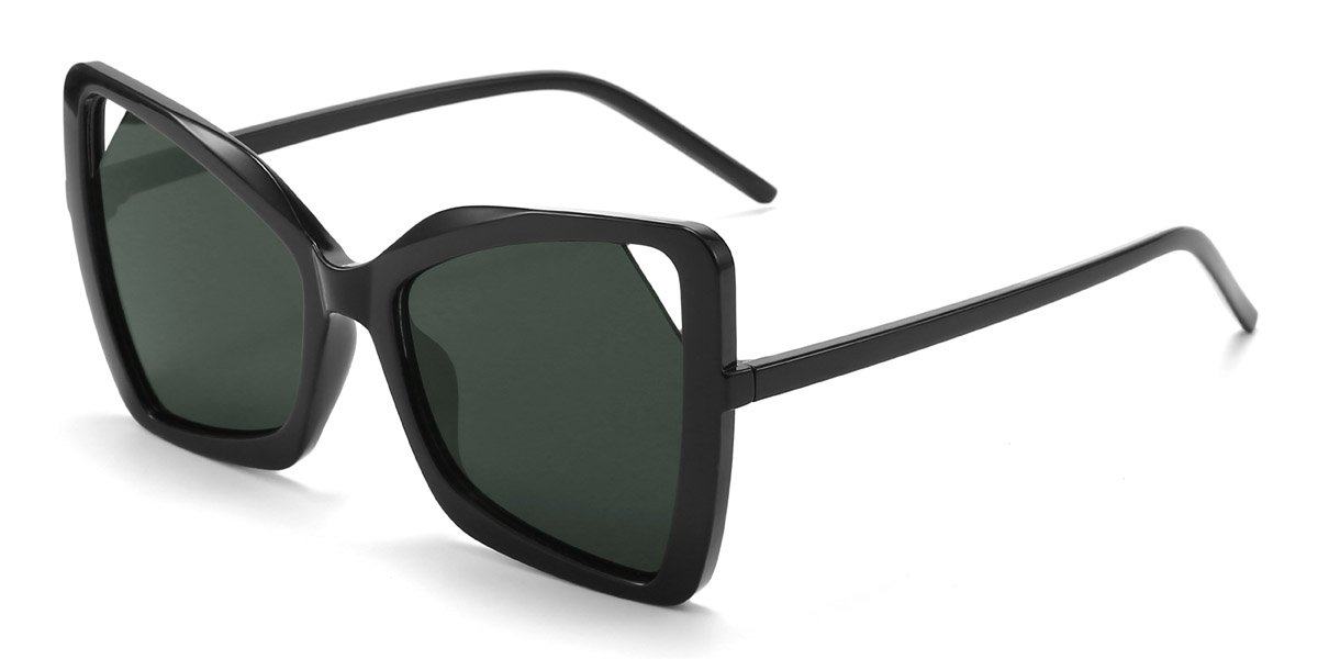 Negro Gris Azariah Gafas - Square Sunglasses