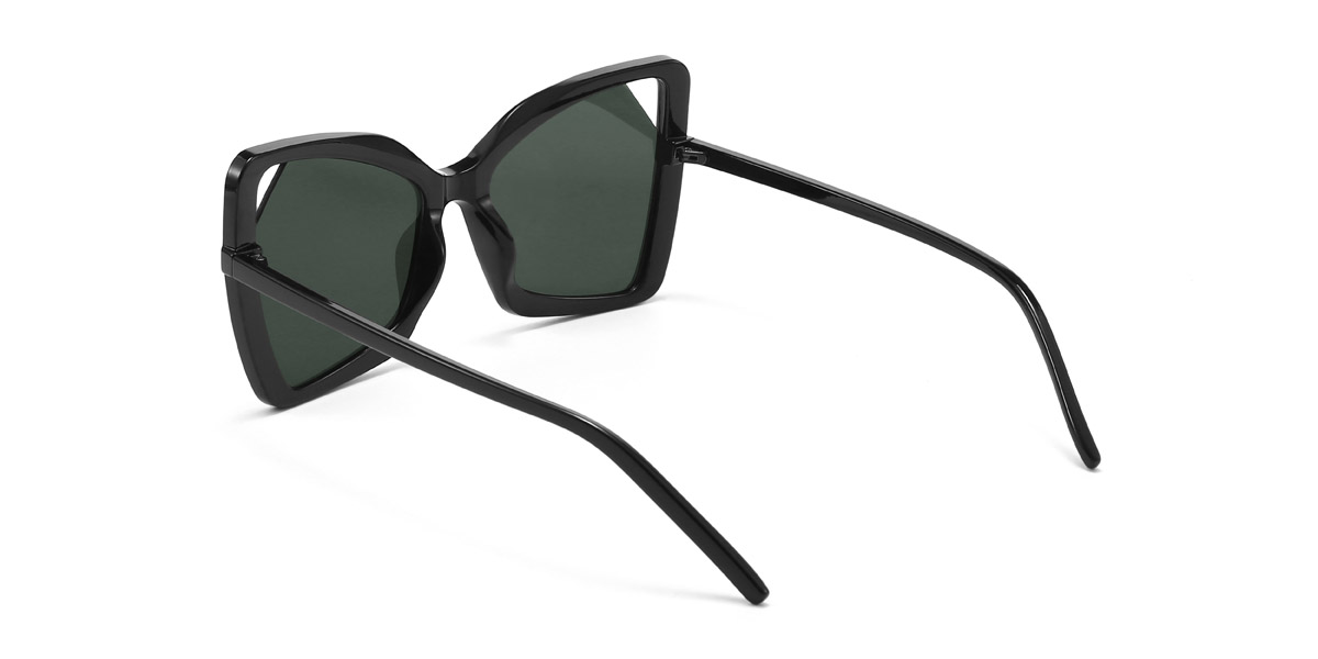 Noir Gris Azariah Lunettes - Square Sunglasses