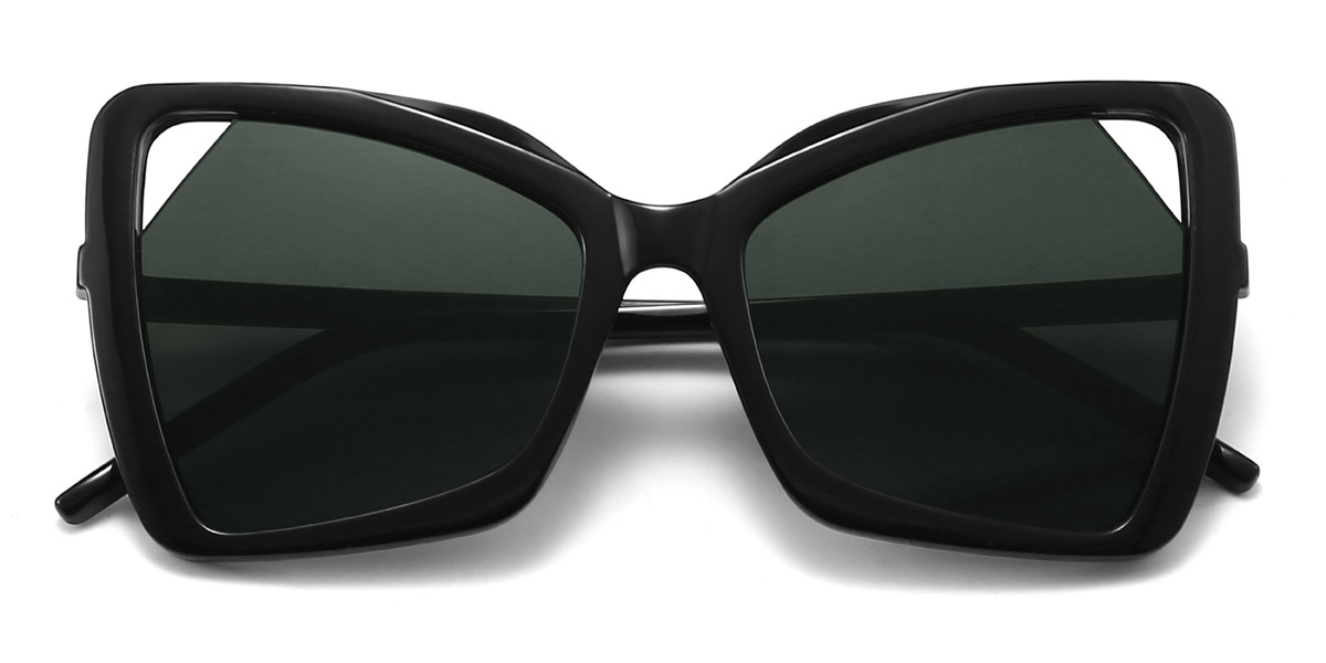 Negro Gris Azariah Gafas - Square Sunglasses