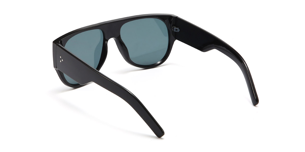 Black Grey Dewi - Aviator Sunglasses