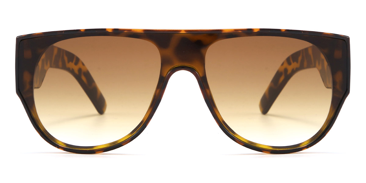 Tortoiseshell Brown Dewi - Aviator Sunglasses