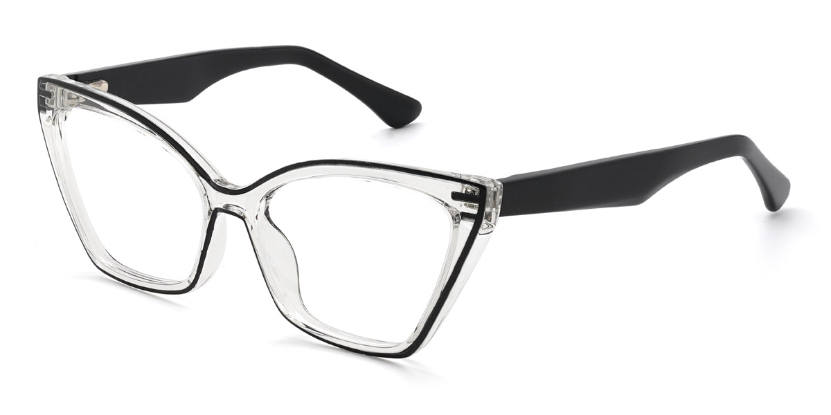 Noir Transparent Mariam - Cat Eye Glasses