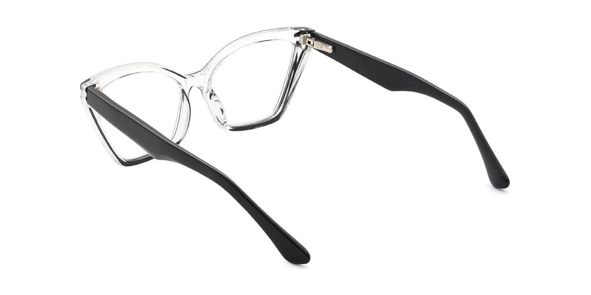 Noir Transparent Mariam - Cat Eye Glasses