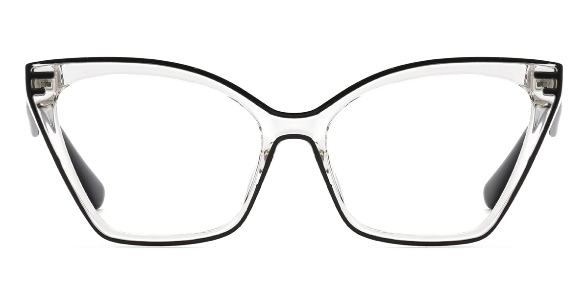 Black Clear Mariam - Cat Eye Glasses