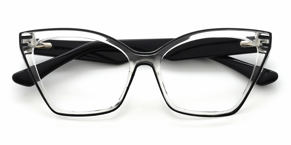 Noir Transparent Mariam - Cat Eye Glasses