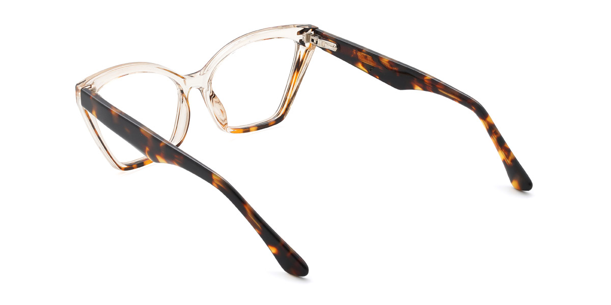 Orange Tortoiseshell Mariam Glasses - Cat Eye Glasses