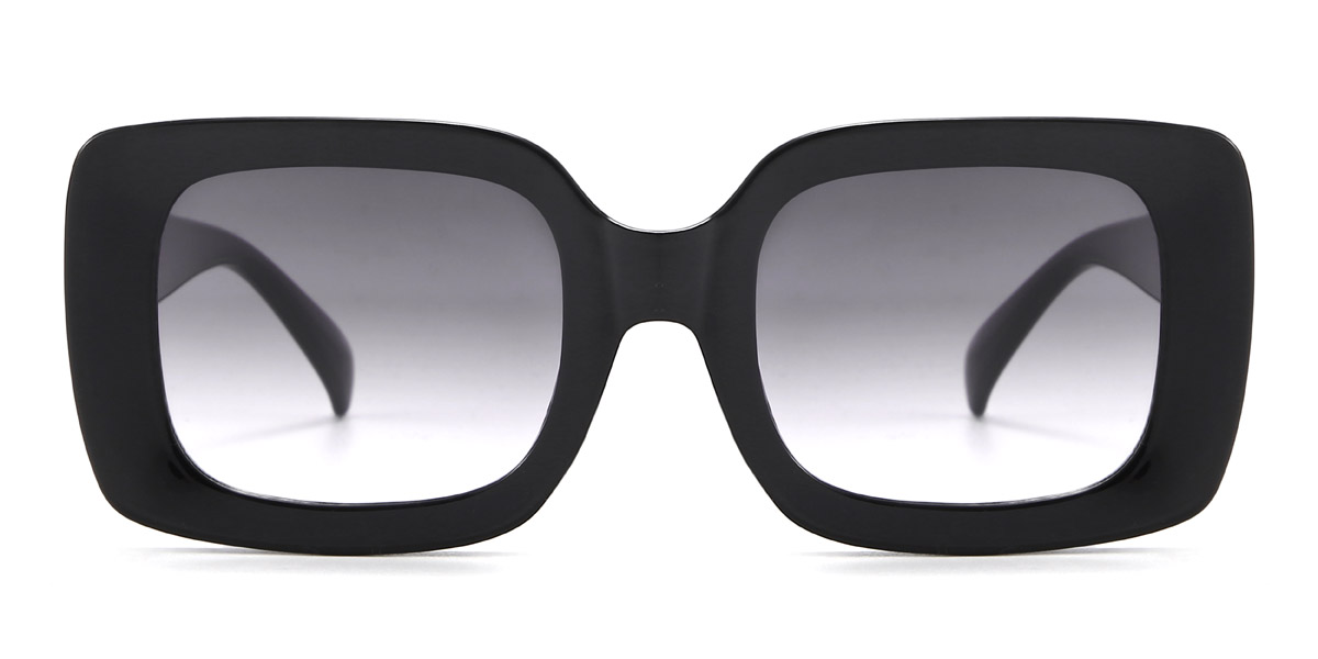 Black Grey Triston Glasses - Rectangle Sunglasses