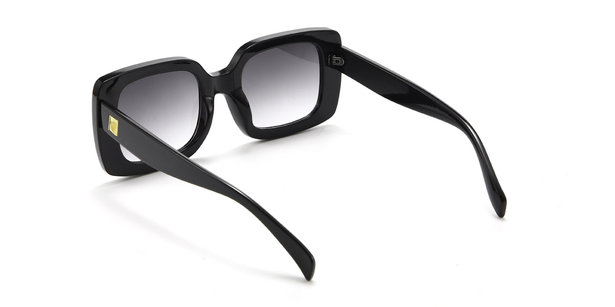 Fekete szürke Triston Szemüveg - Rectangle Sunglasses