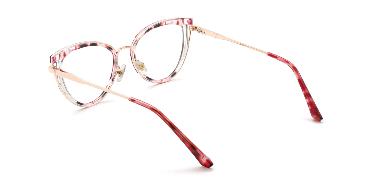 Pink Tortoiseshell Tatiana Glasses - Cat Eye Glasses