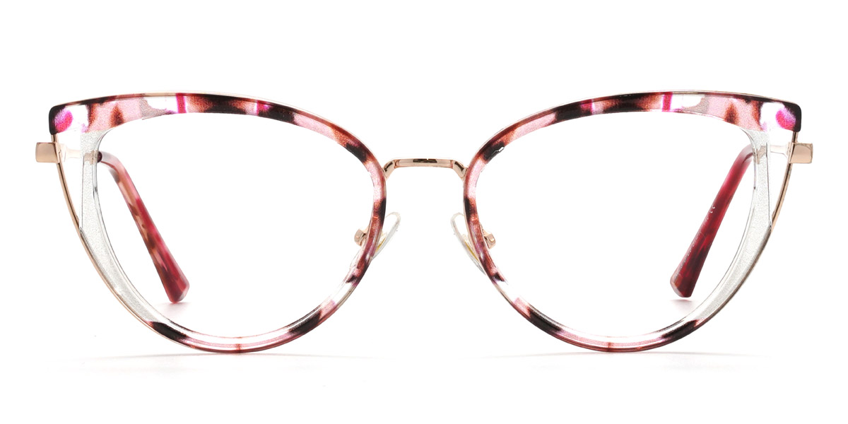 Pink Tortoiseshell Tatiana Glasses - Cat Eye Glasses