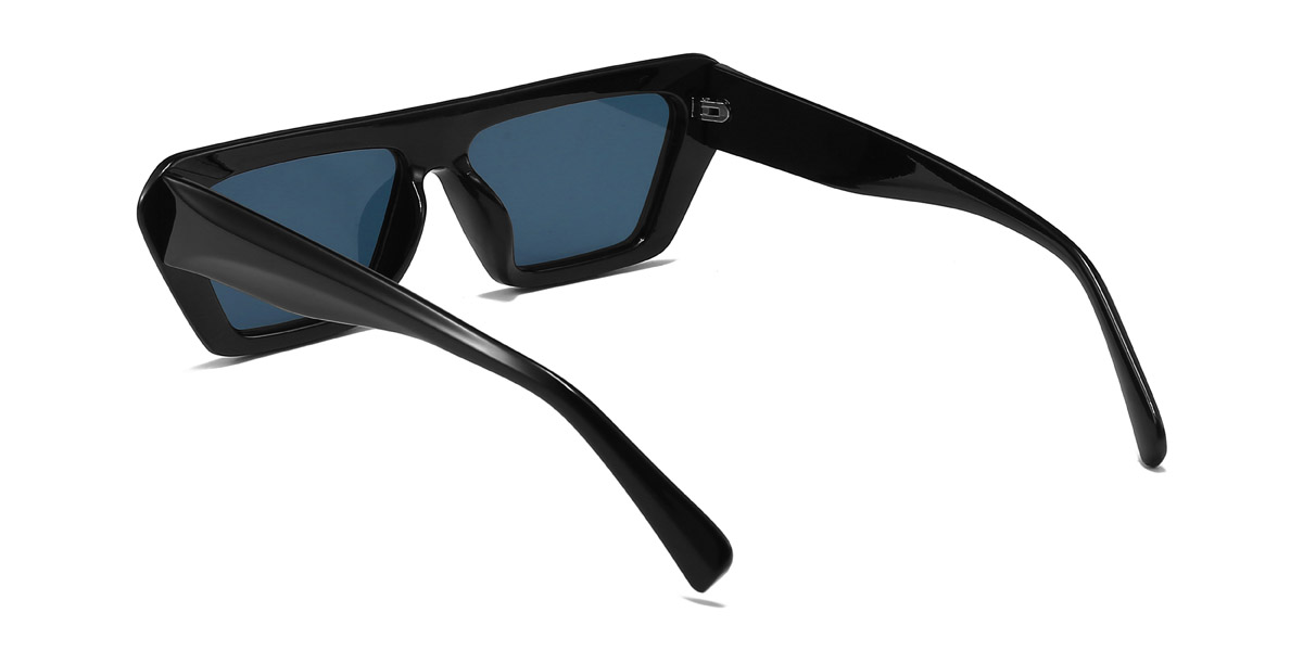 Black Grey Emmeline - Rectangle Sunglasses