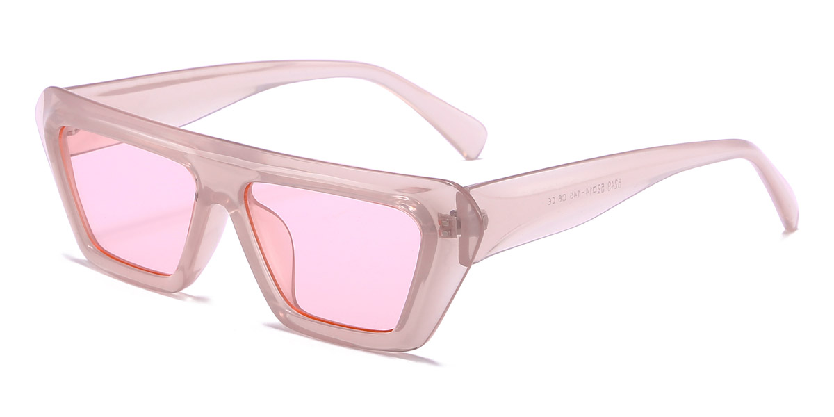 Pink Pink Emmeline - Rectangle Sunglasses