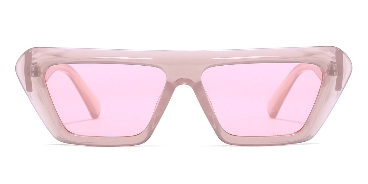 Pink Pink Emmeline - Rectangle Sunglasses