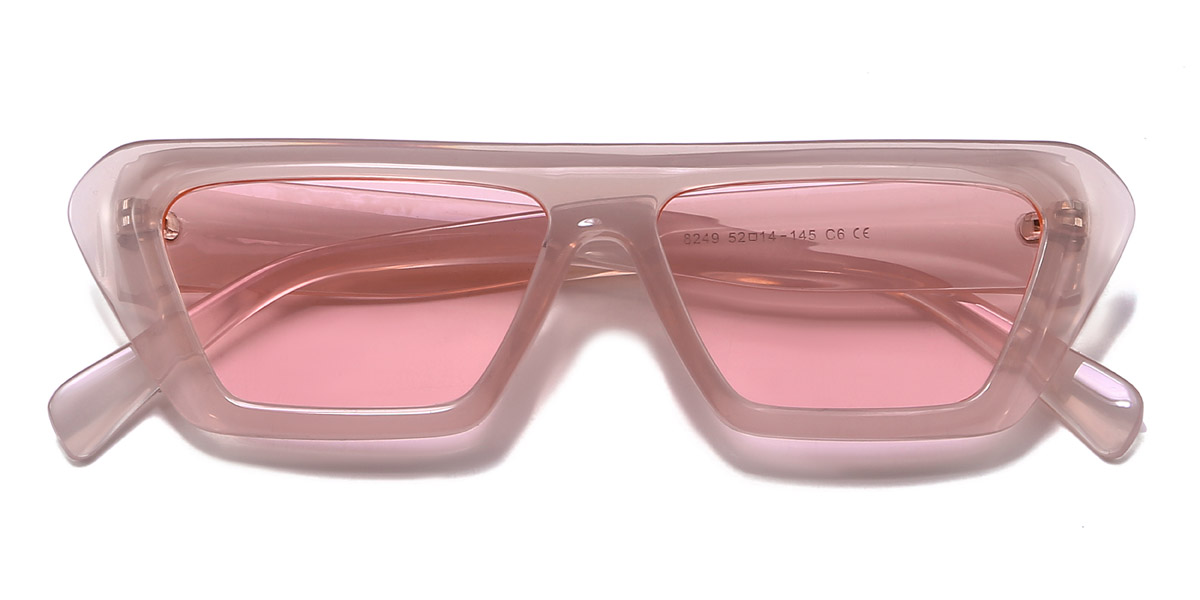 Pink Pink Emmeline - Rectangle Sunglasses