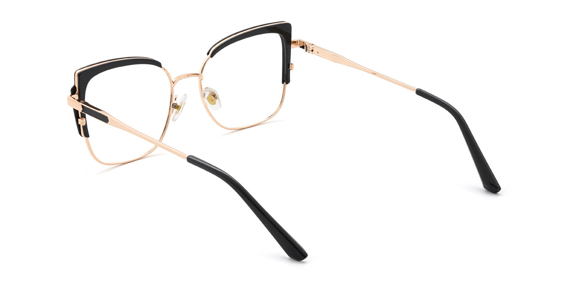 Black Julissa - Rectangle Glasses