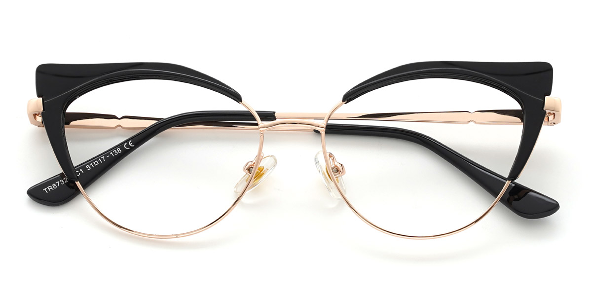 Black Kalani Glasses - Cat Eye Glasses