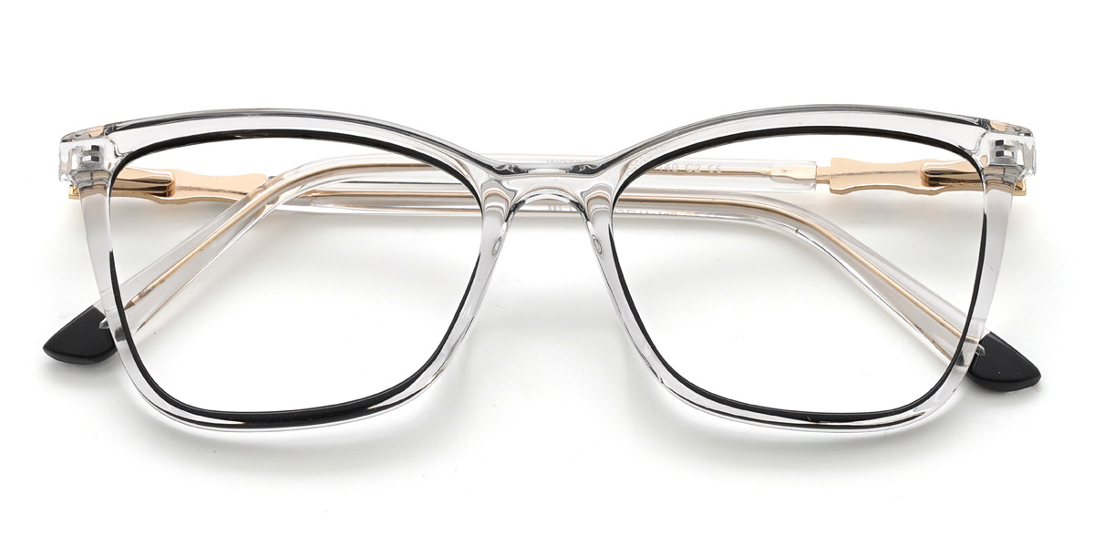 Black Clear Armas - Rectangle Glasses