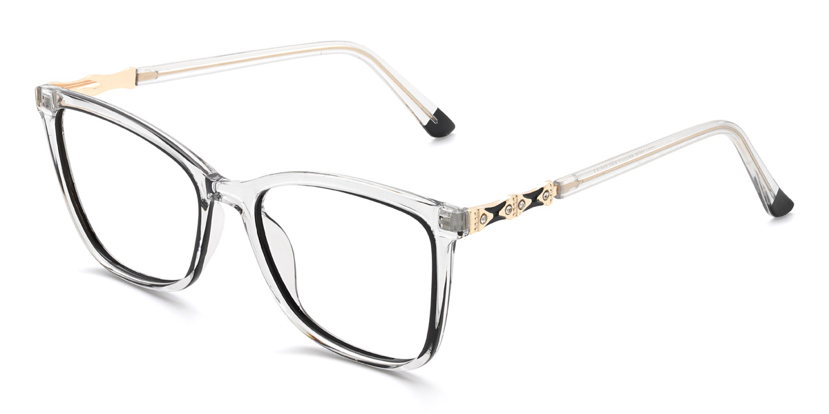 Black Clear Armas - Rectangle Glasses