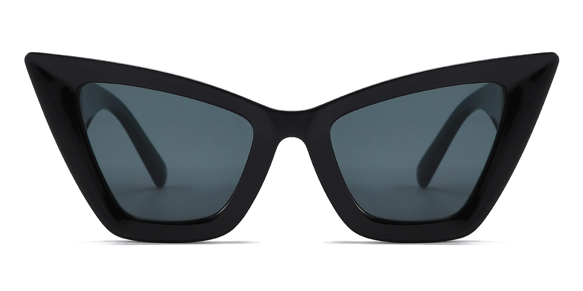 Black Grey Hart Glasses - Cat Eye Sunglasses