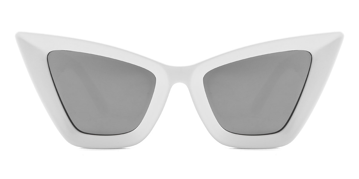 White Grey Hart - Cat Eye Sunglasses