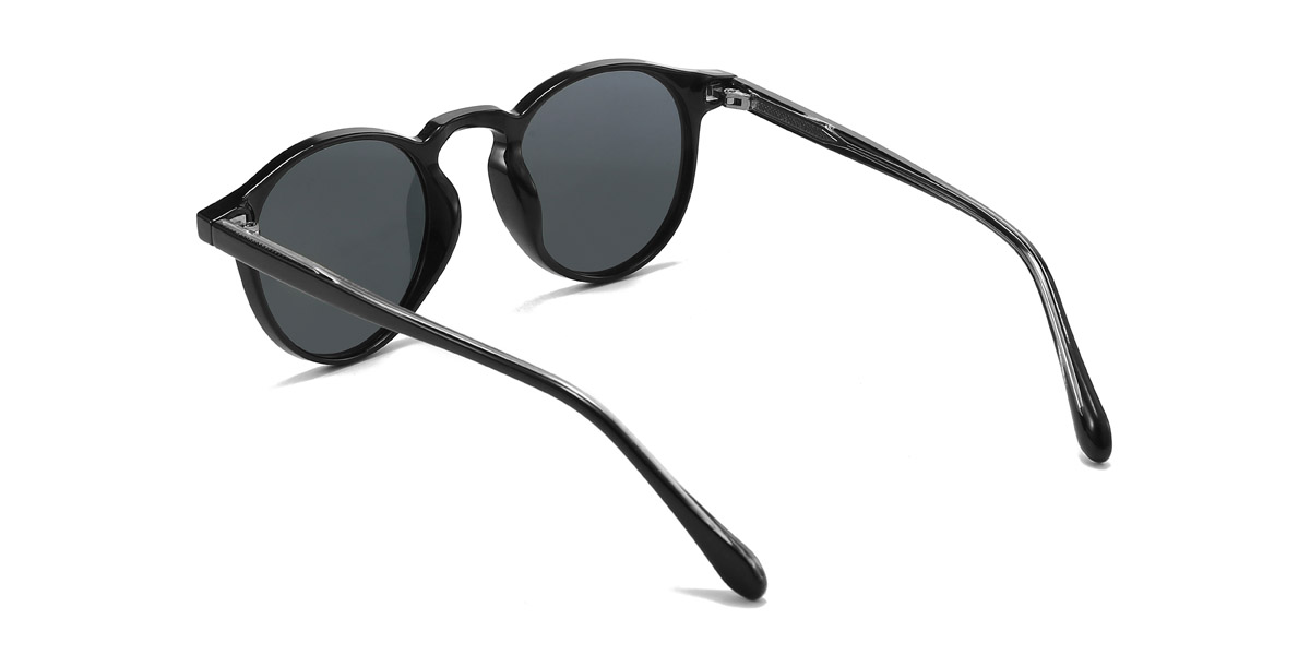 Black Grey Emelia - Oval Sunglasses