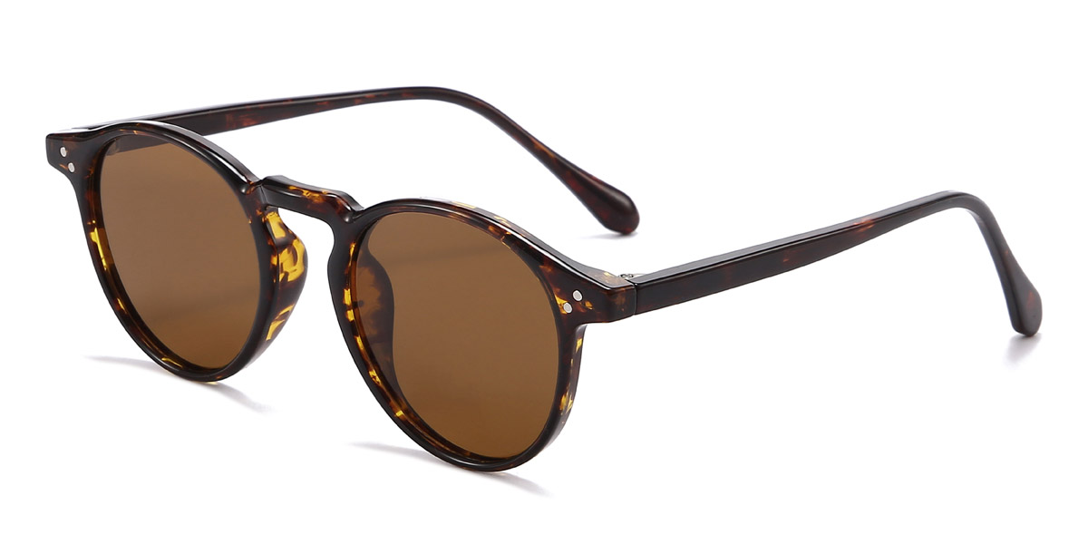 Carey Marrón Emelia Gafas - Oval Sunglasses