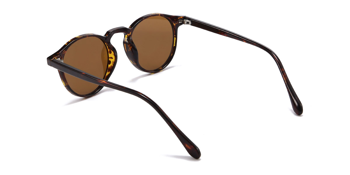 Teknősbéka barna Emelia - Oval Sunglasses