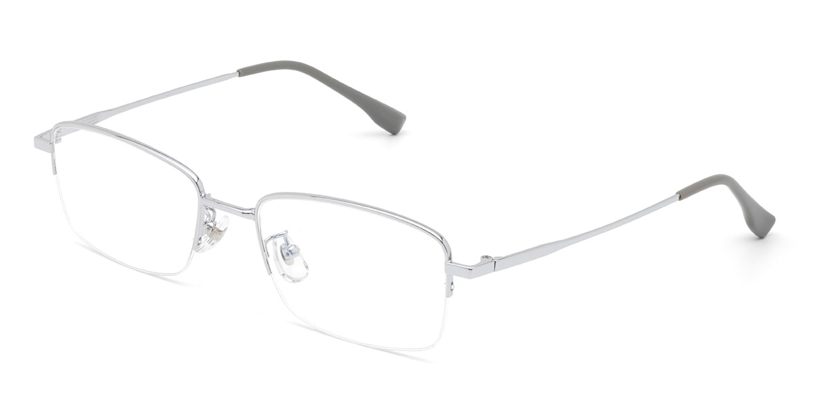 Silver Conrad - Rectangle Glasses