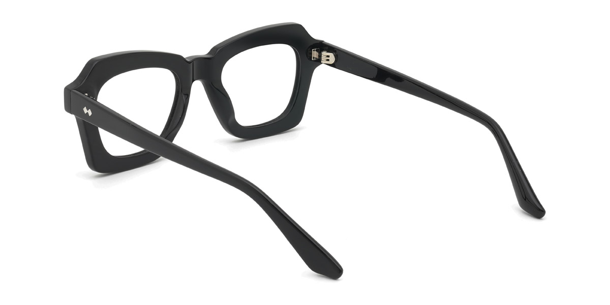 Black Amelie - Rectangle Glasses