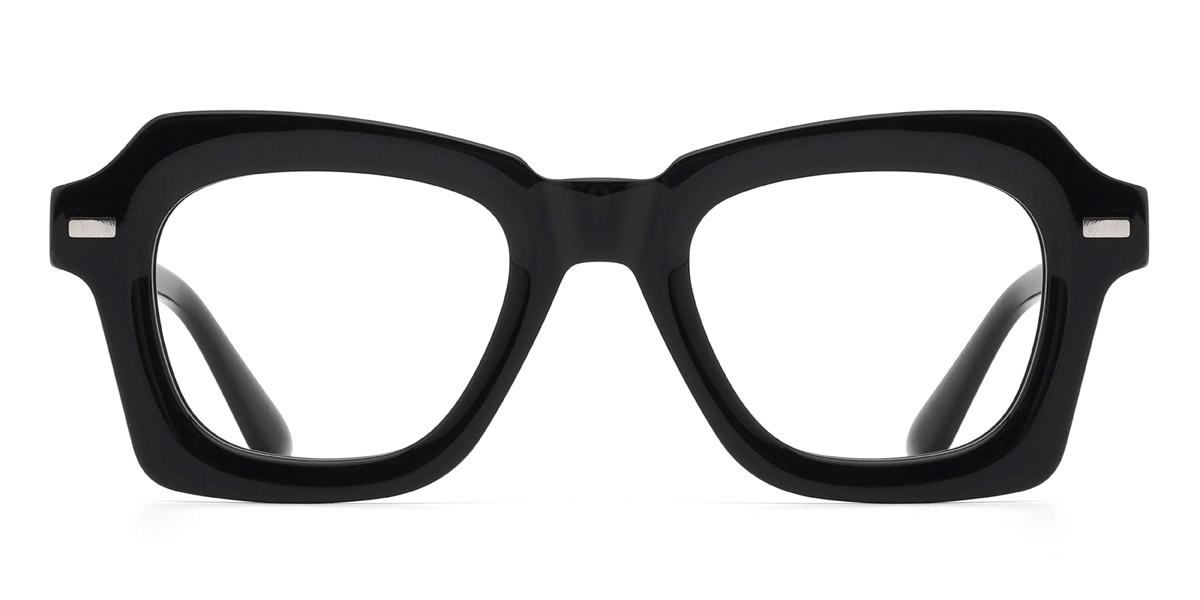 Black Amelie - Rectangle Glasses