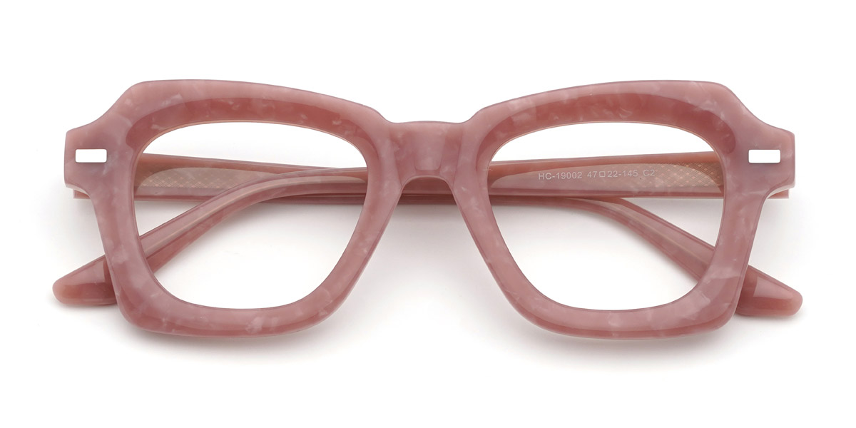 Rózsaszín Amelie - Rectangle Glasses