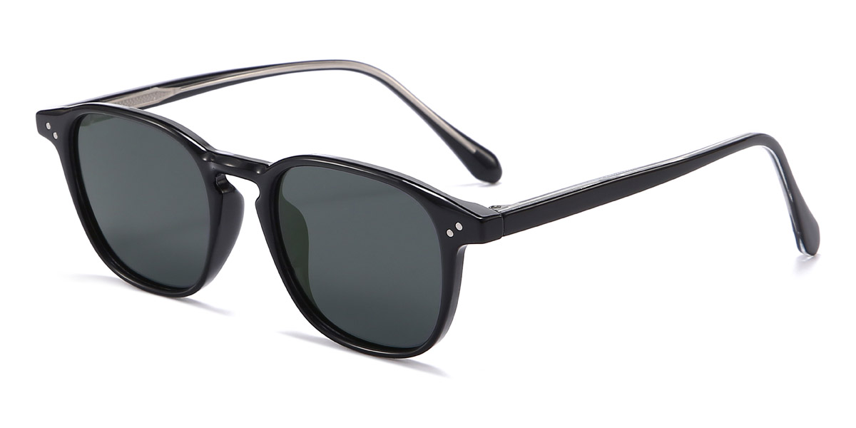 Negro Gris Archibald Gafas - Rectangle Sunglasses