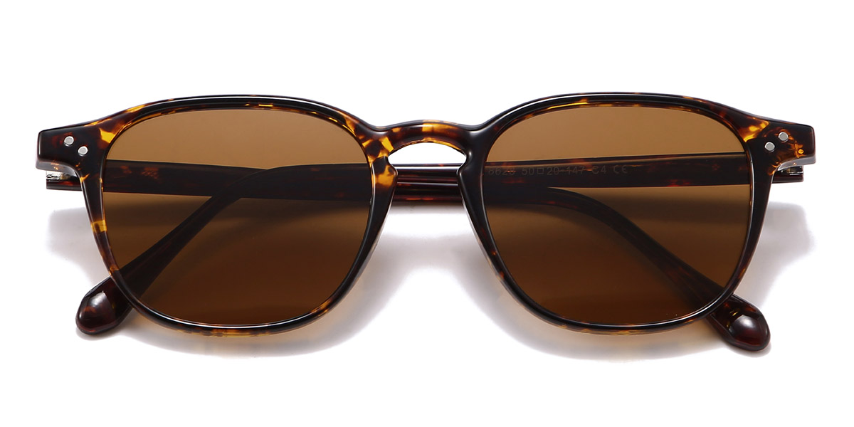 Tortoiseshell Brown Archibald - Rectangle Sunglasses