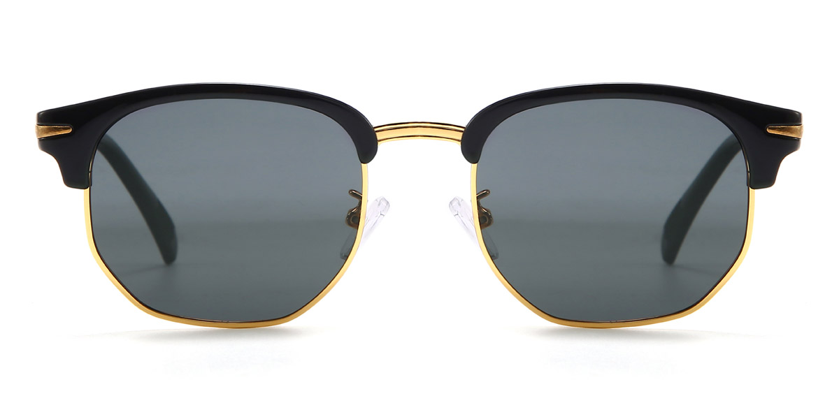 Black Grey Baldwin - Rectangle Sunglasses