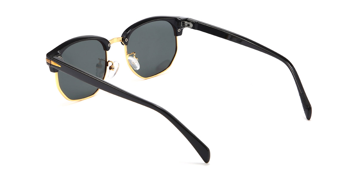 Black Grey Baldwin Glasses - Rectangle Sunglasses