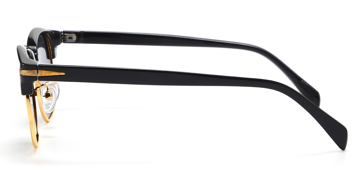 Schwarz Grau Baldwin Brille - Rectangle Sunglasses