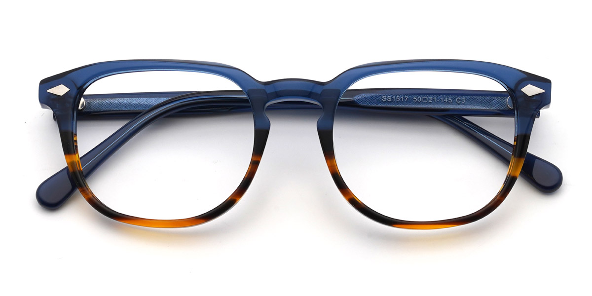 Azul Marino Azul Carey Luther - Oval Glasses