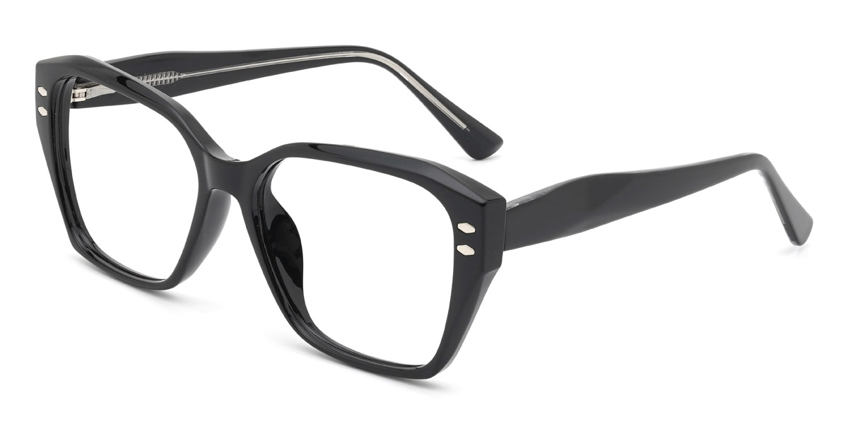 Black Itzayana - Square Glasses