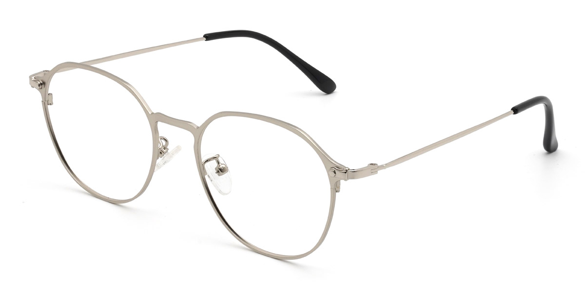 Silver Madalynn Glasses - Oval Glasses