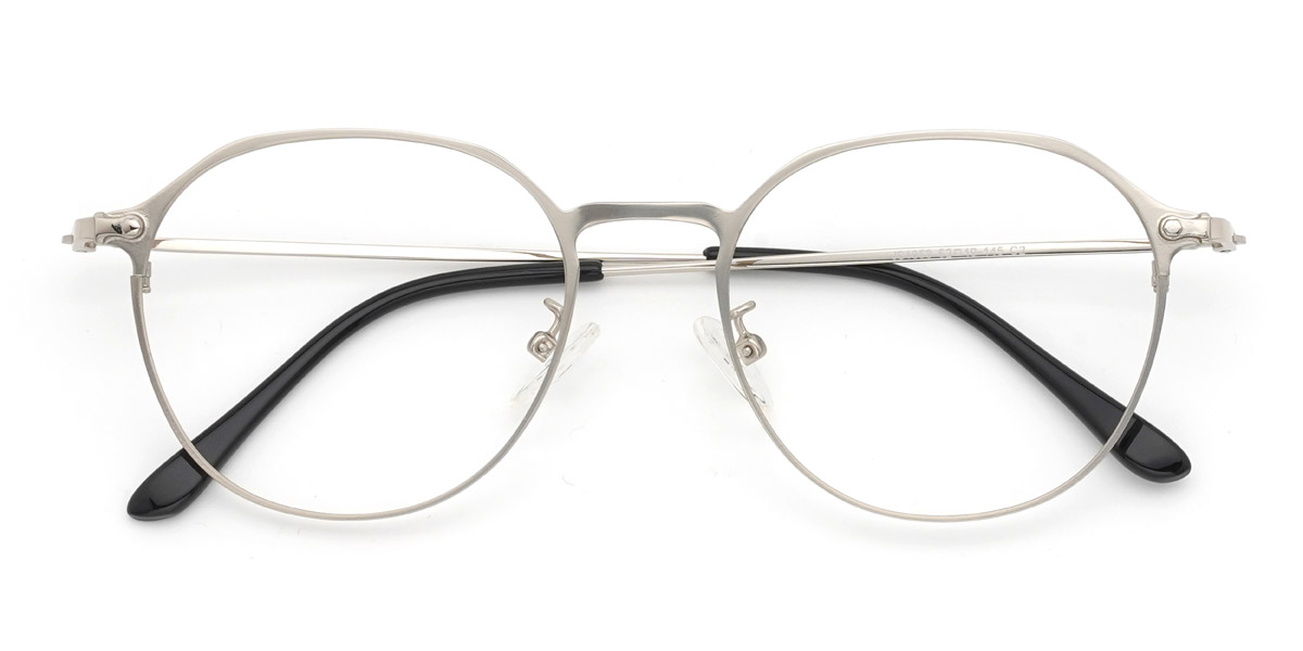 Silver Madalynn Glasses - Oval Glasses