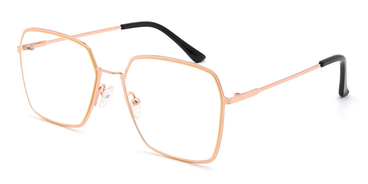 Rose Gold Kailey - Square Glasses