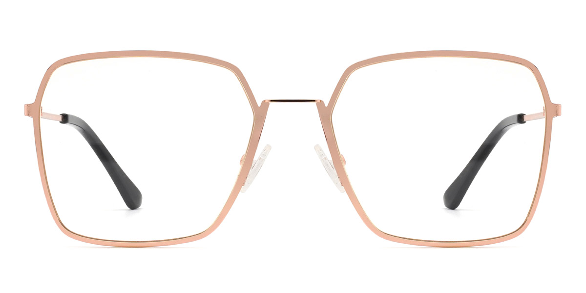 Rose Gold Kailey - Square Glasses