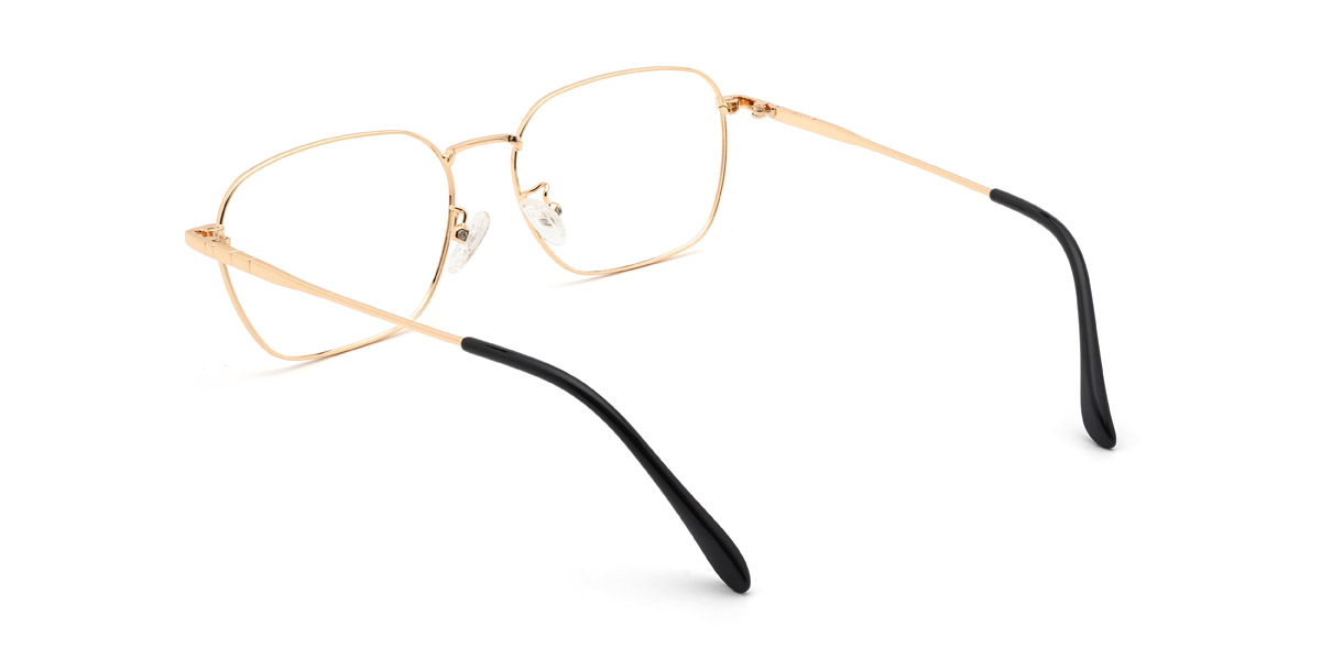 Gold Angelique - Rectangle Glasses